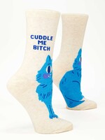 Blue Q Cuddle Me Bitch Women's Crew Socks