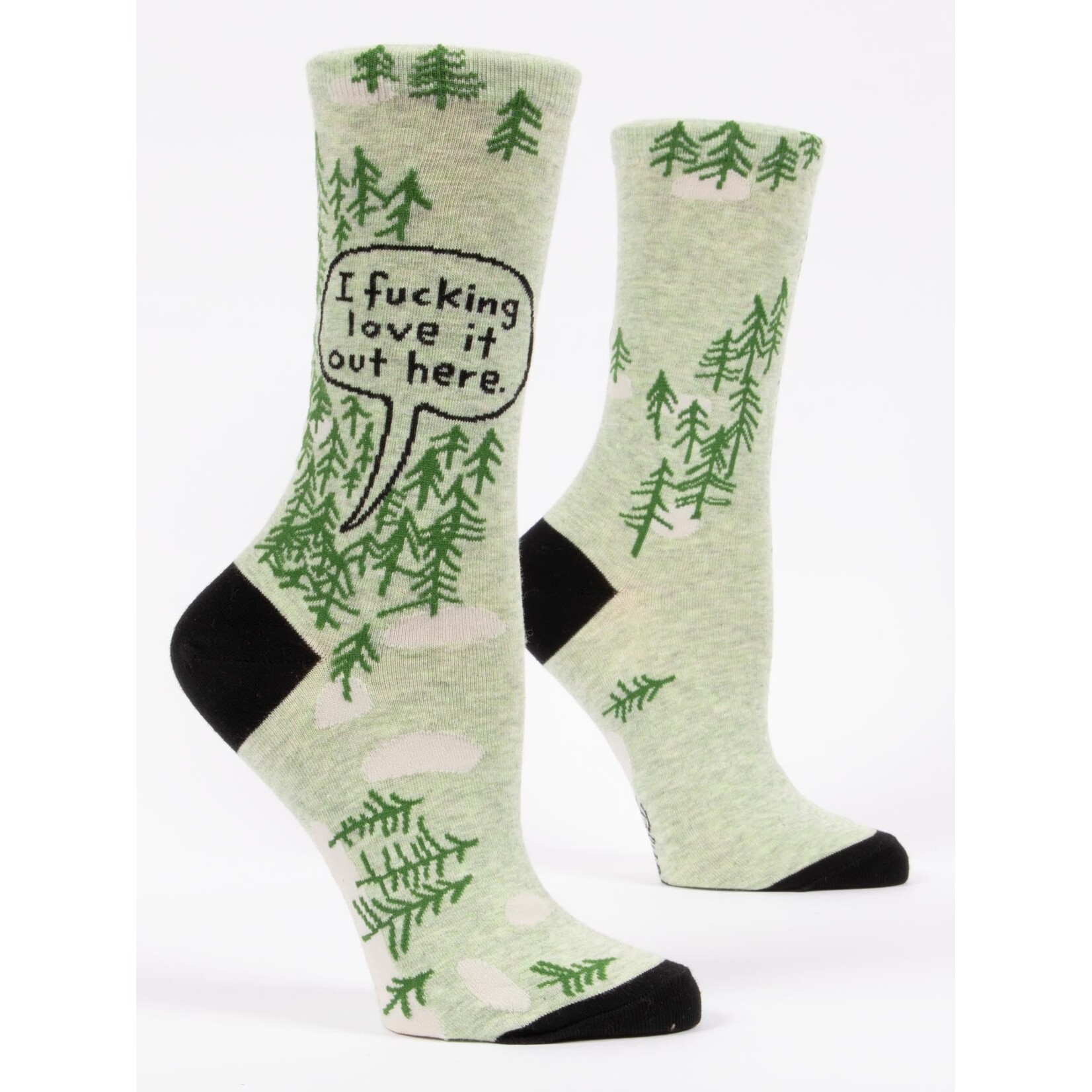 Blue Q I F*cking Love It Out Here Women's Crew Socks