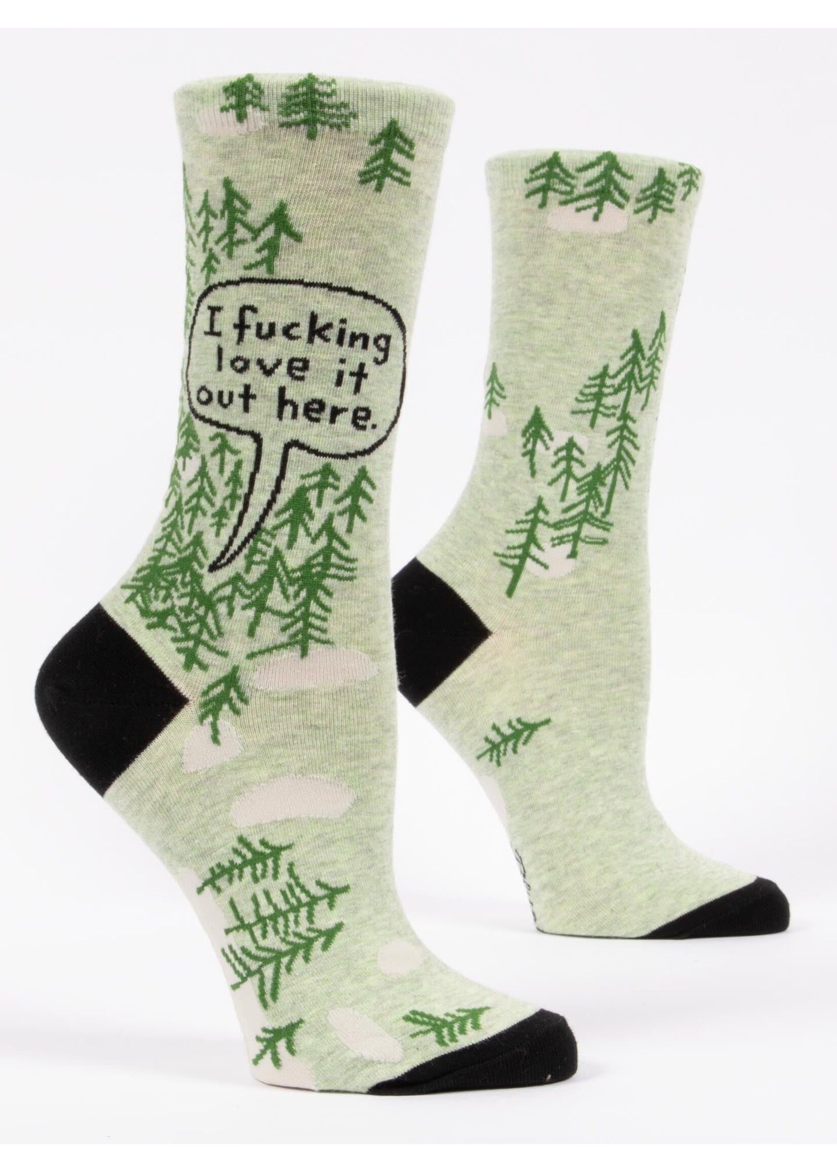 Blue Q I F*cking Love It Out Here Women's Crew Socks