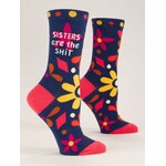 Blue Q Sisters Are The Shit Women's Crew Socks
