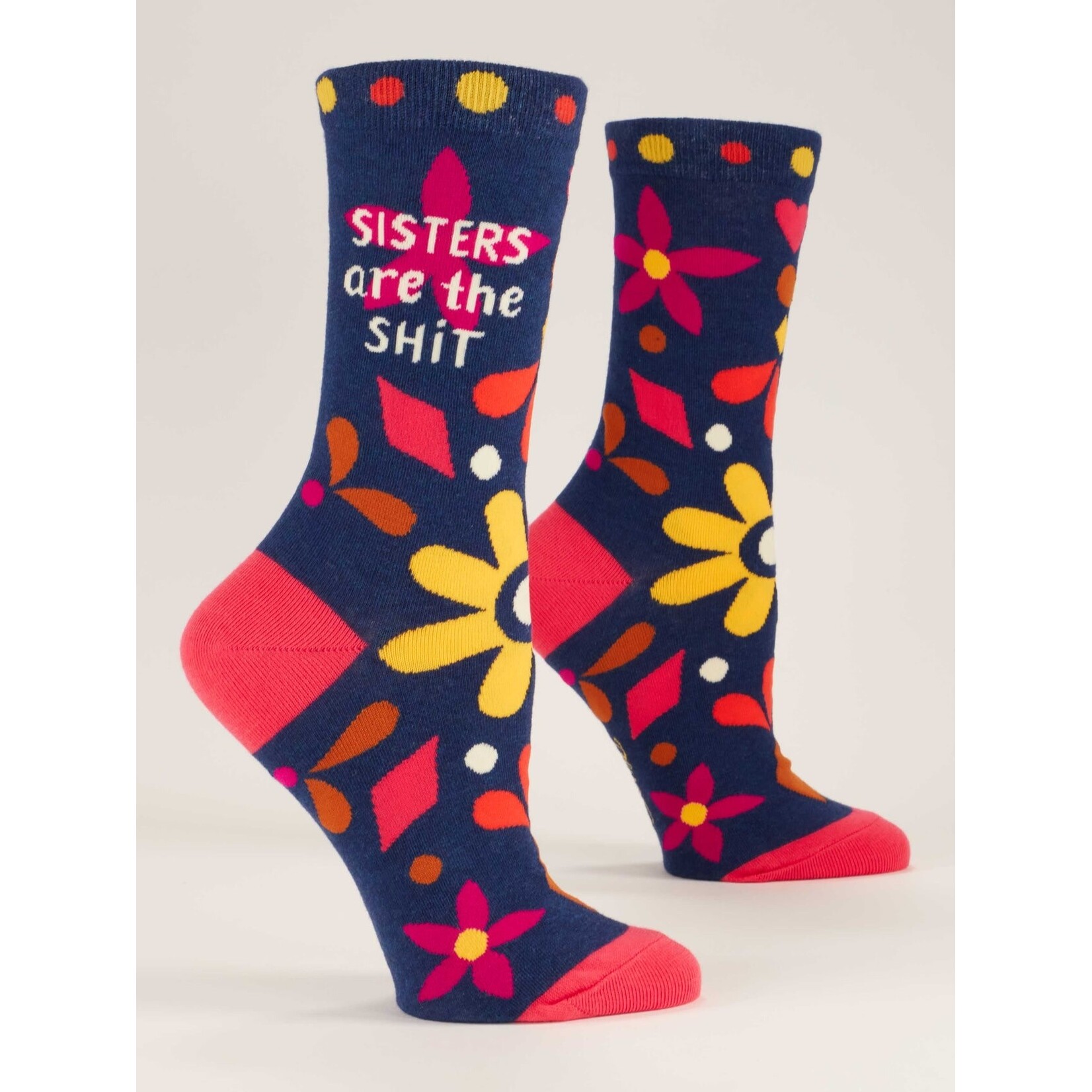 Blue Q Sisters Are The Shit Women's Crew Socks