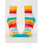 Blue Q Have You Tried Screaming??? Women's Ankle Socks