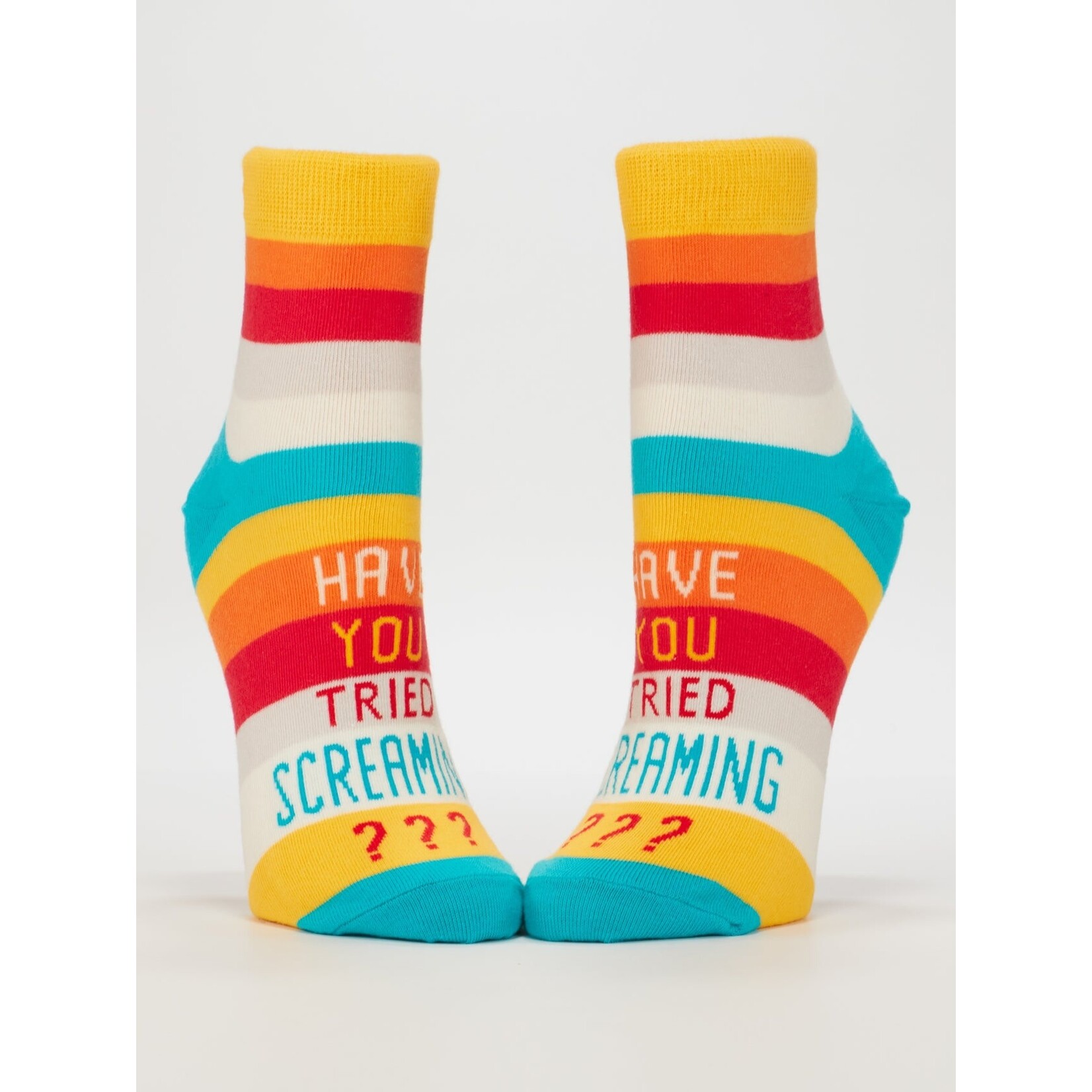 Blue Q Have You Tried Screaming??? Women's Ankle Socks