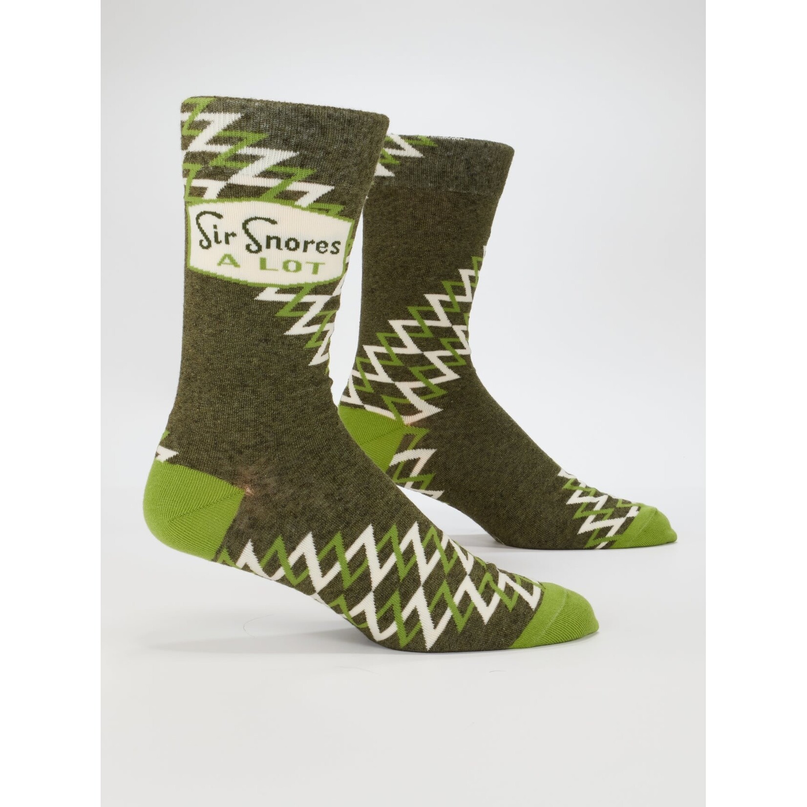 Blue Q Sir Snores a Lot Men's Crew Socks