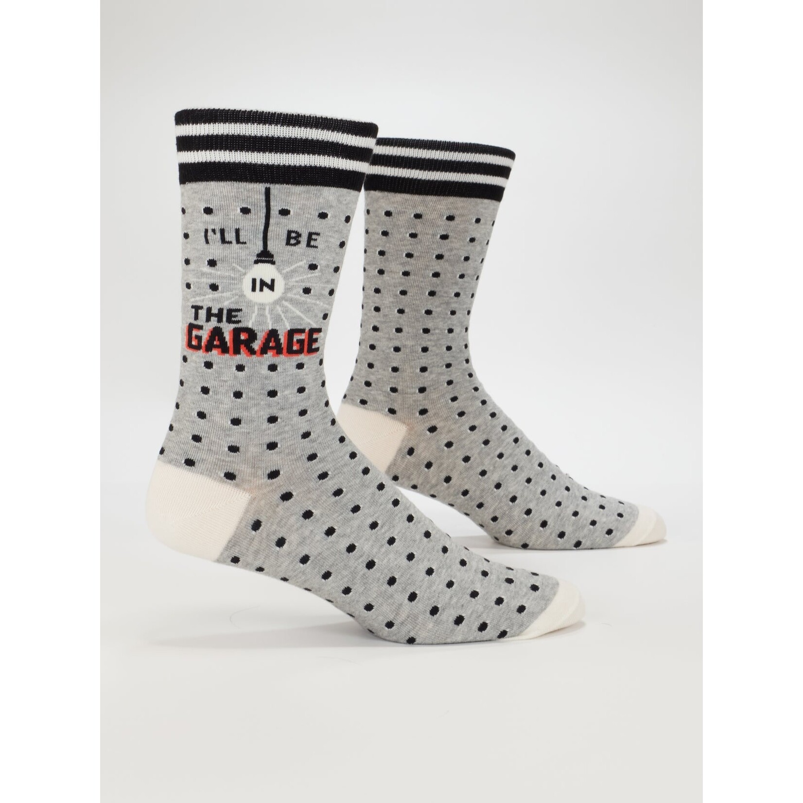 Blue Q I'll Be In The Garage Men's Crew Socks