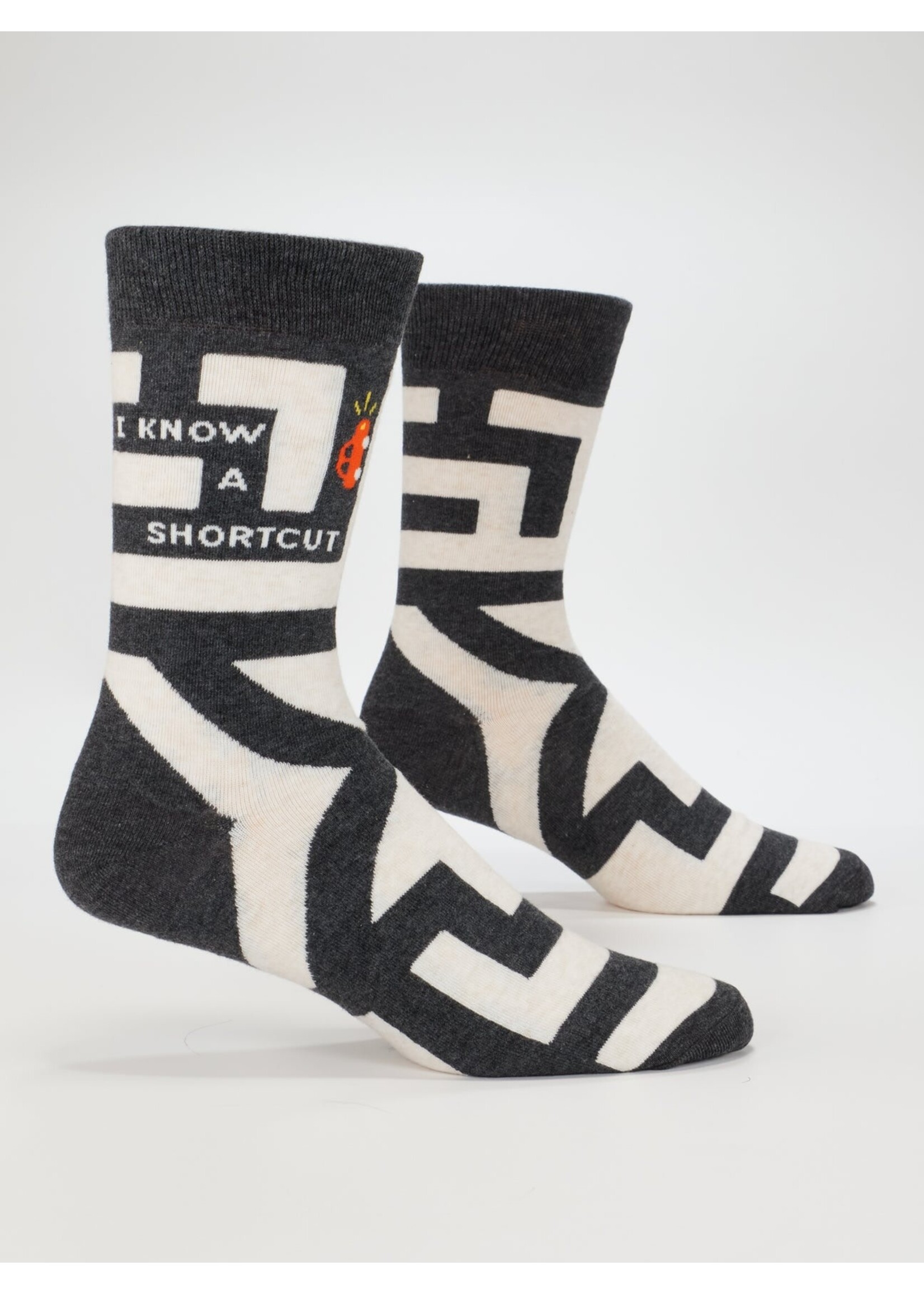 Blue Q I Know a Shortcut Men's Socks