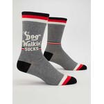 Blue Q Dog Walkin' Men's Crew Socks