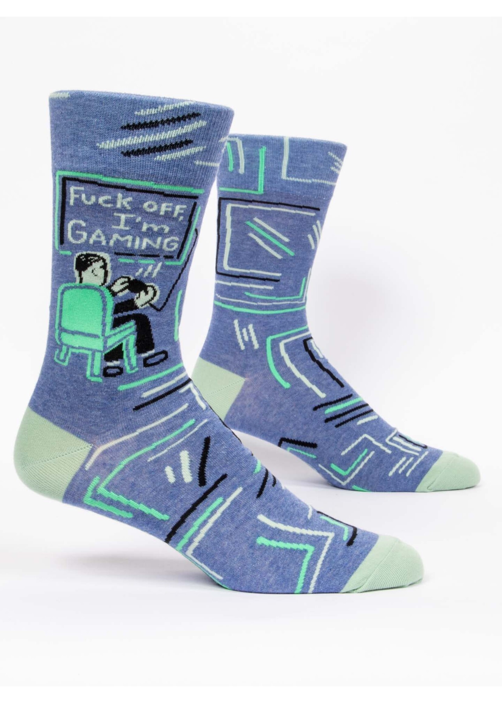 Blue Q F*ck Off I'm Gaming Men's Crew Socks
