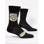 Blue Q I Am Going to Get Shit Done Later Men's Crew Socks