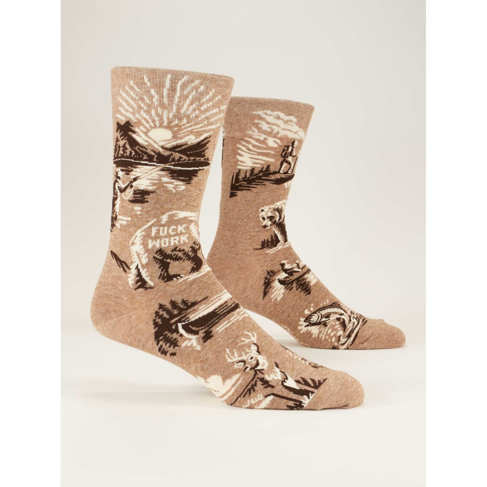 Blue Q Fuck Work Men's Crew Socks
