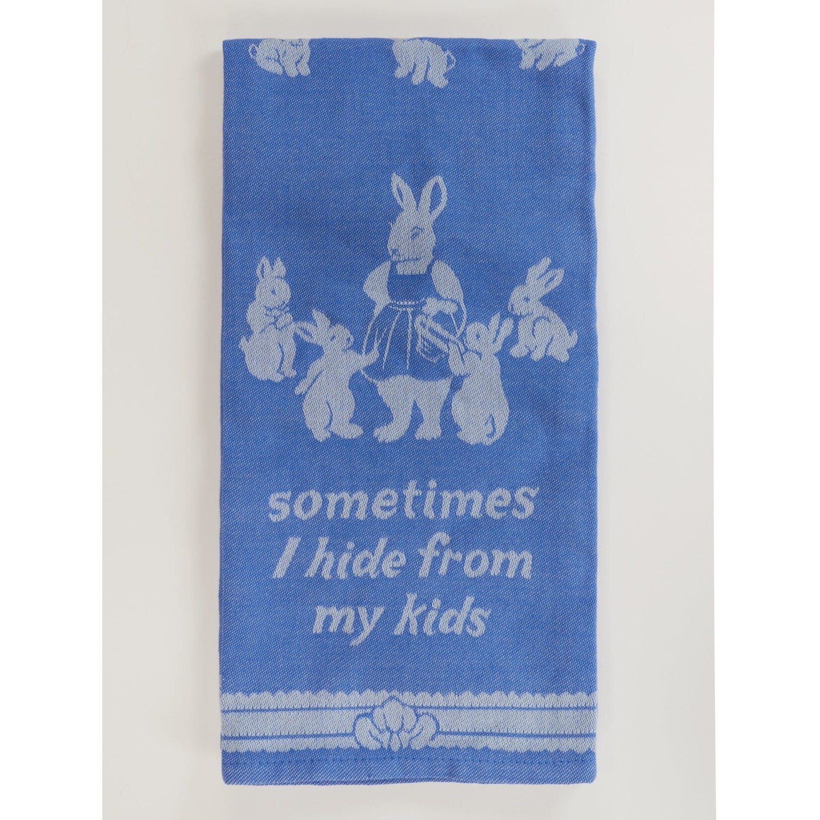 Blue Q Sometimes I Hide From My Kids Dish Towel