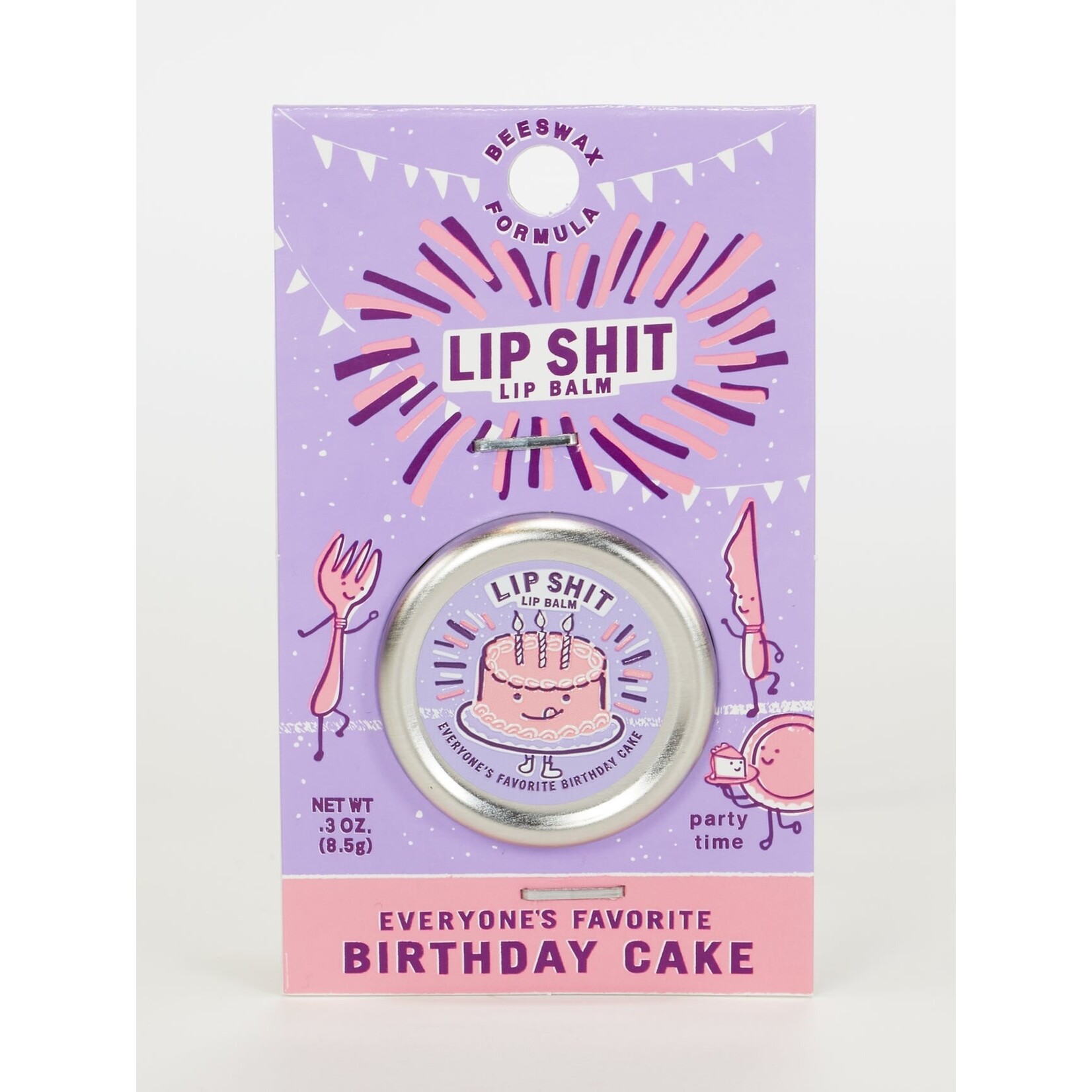 Blue Q Lip Shit Lip Balm Birthday Cake