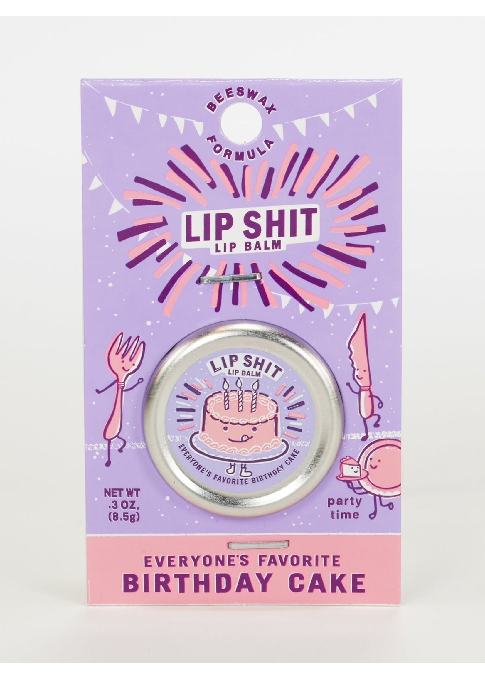 Blue Q Lip Shit Lip Balm Birthday Cake