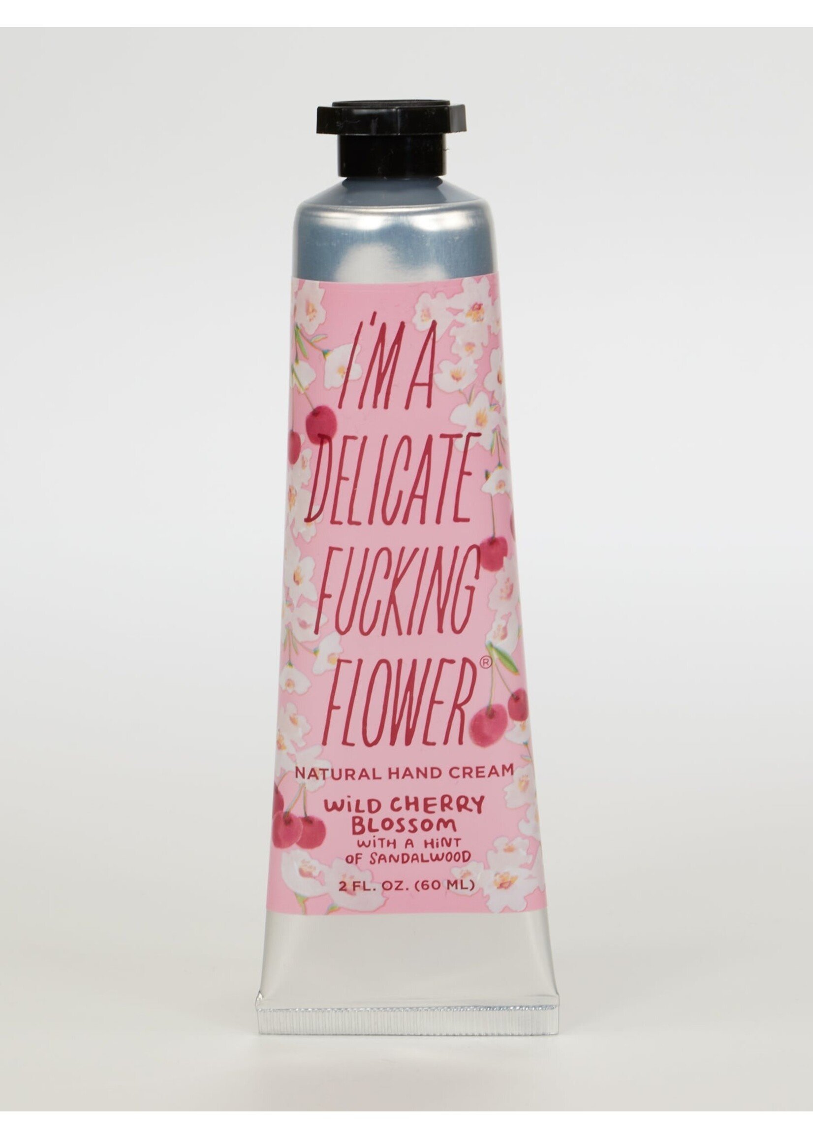 Blue Q I'm A Delicate F*cking Flower Wild Cherry Blossom Skin Cream