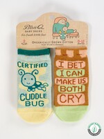 Blue Q Cuddle Bug/Both Cry Baby Socks
