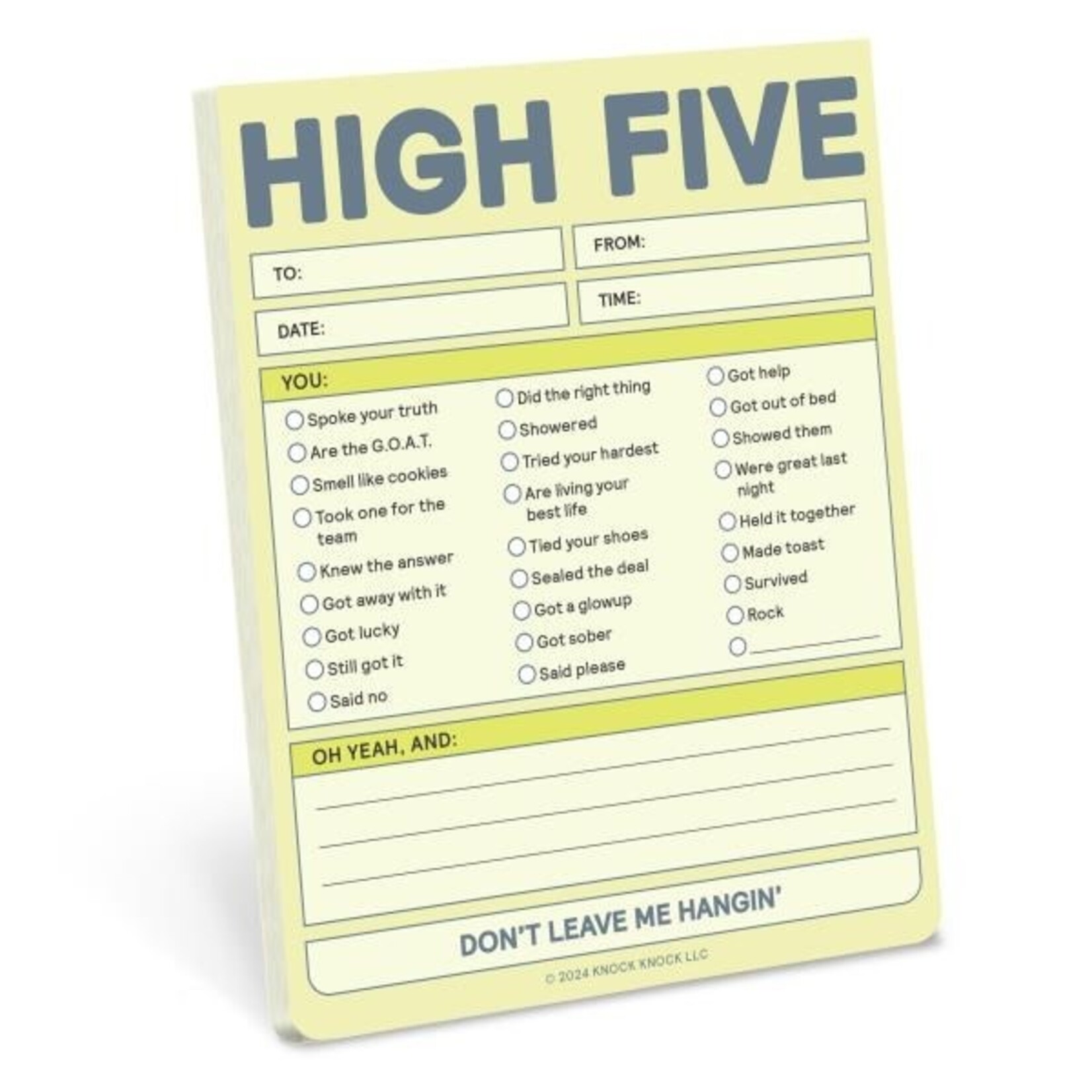 High Five Nifty Notepad