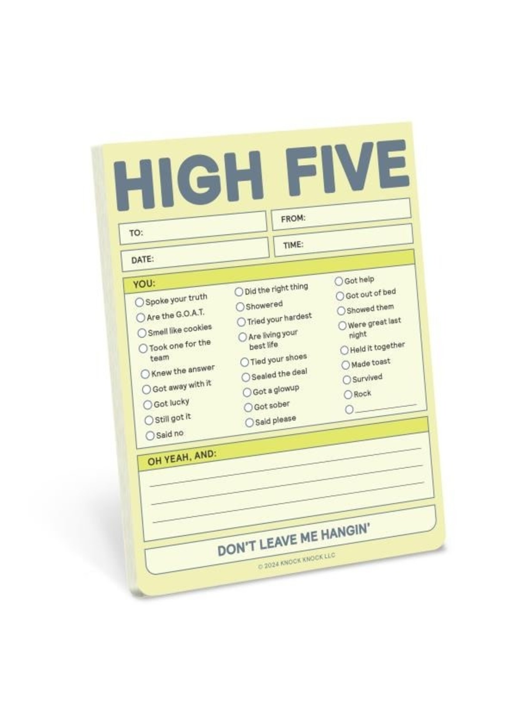 High Five Nifty Notepad