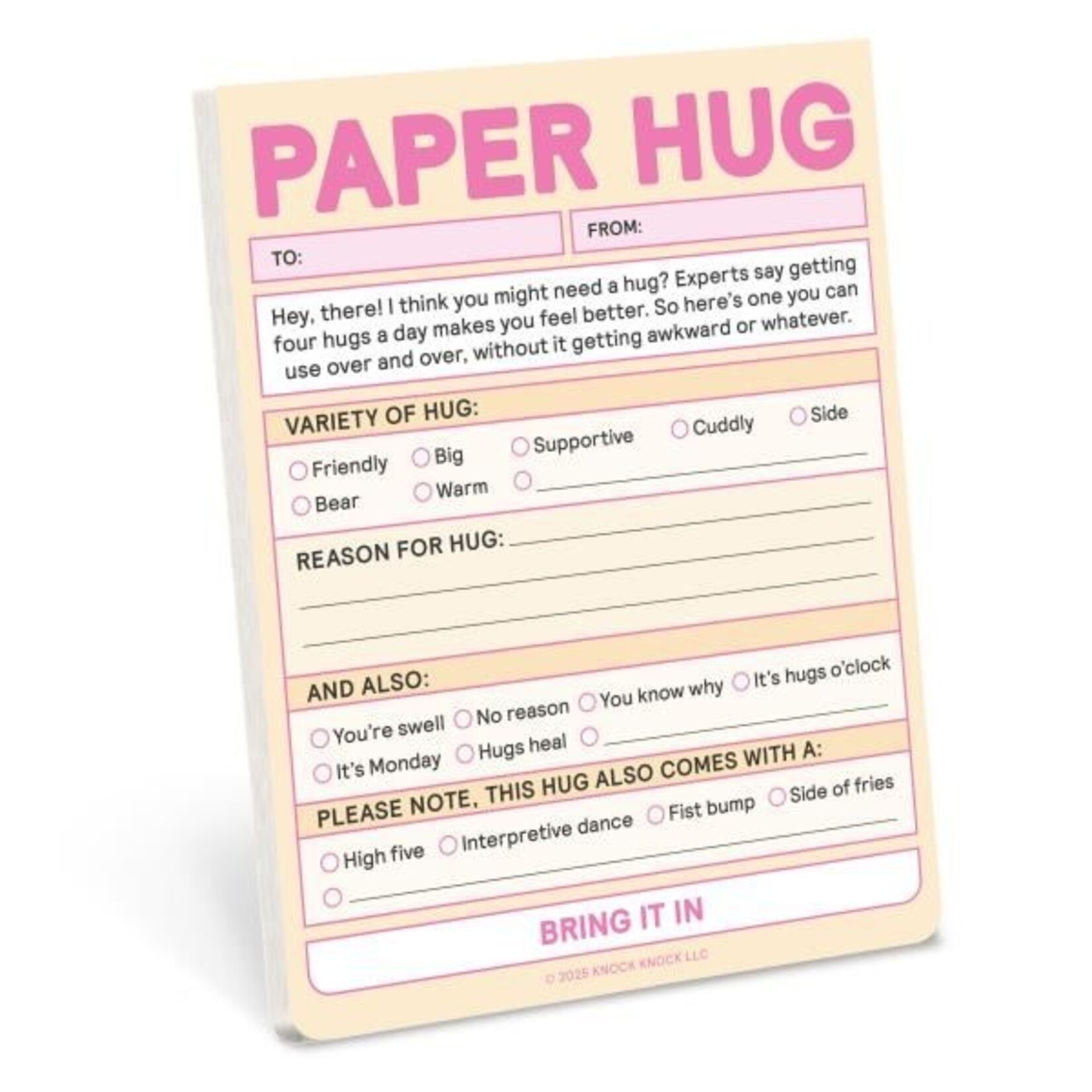 Paper Hug Nifty Notepad