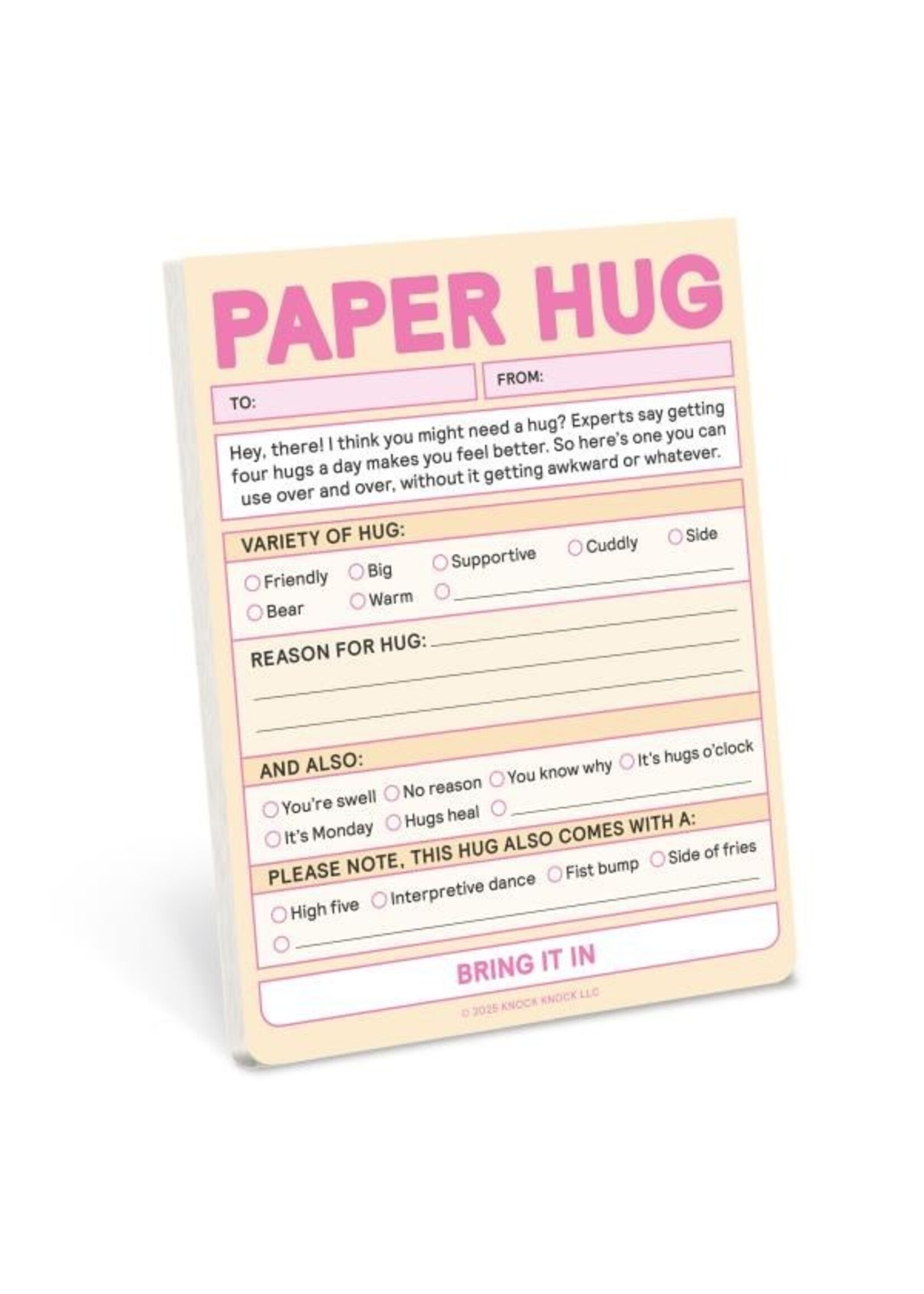 Paper Hug Nifty Notepad