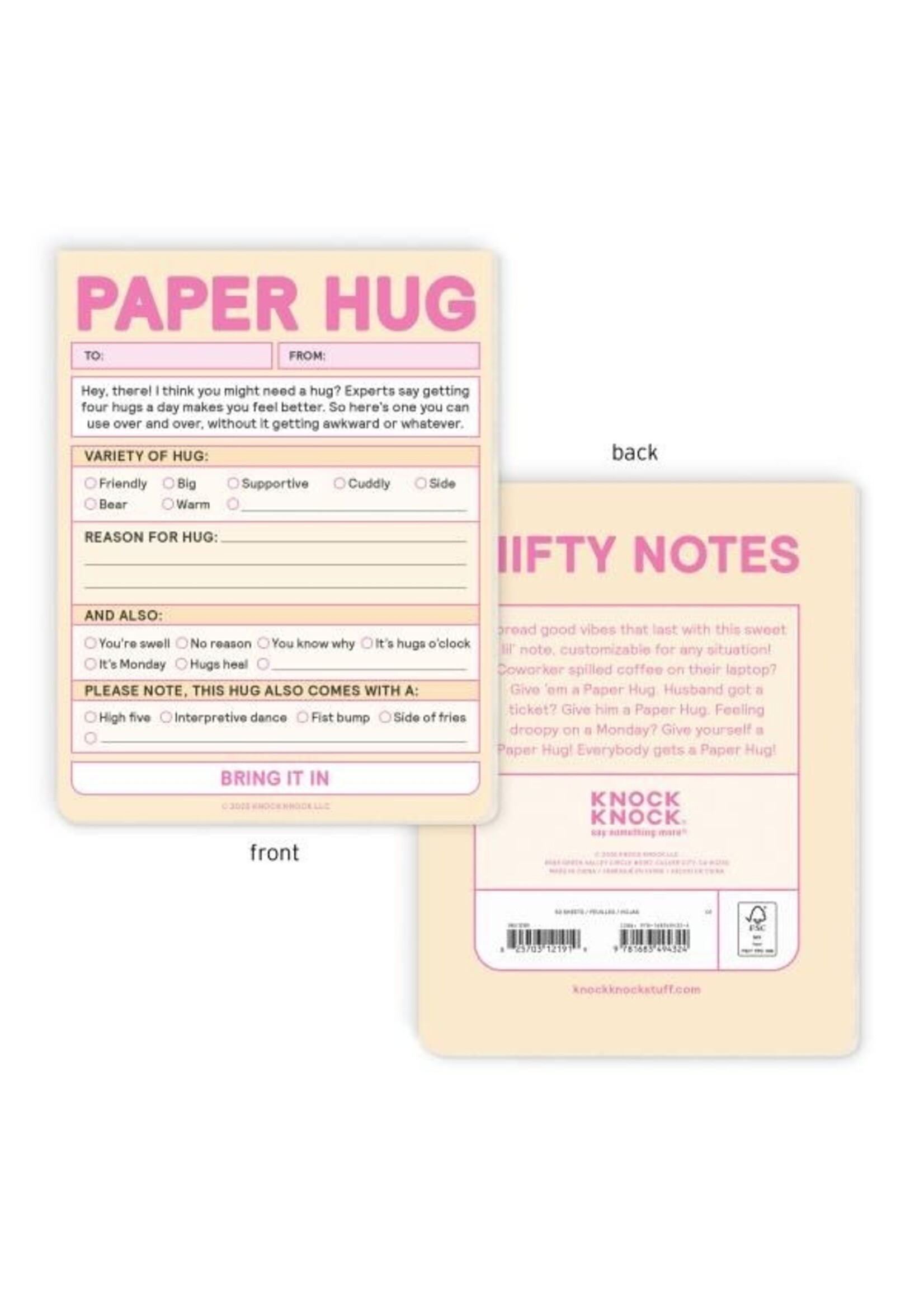 Paper Hug Nifty Notepad