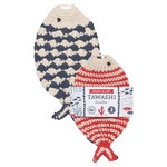 Danica Tawashi Little Fish Crochet Sponges (Set of 2)