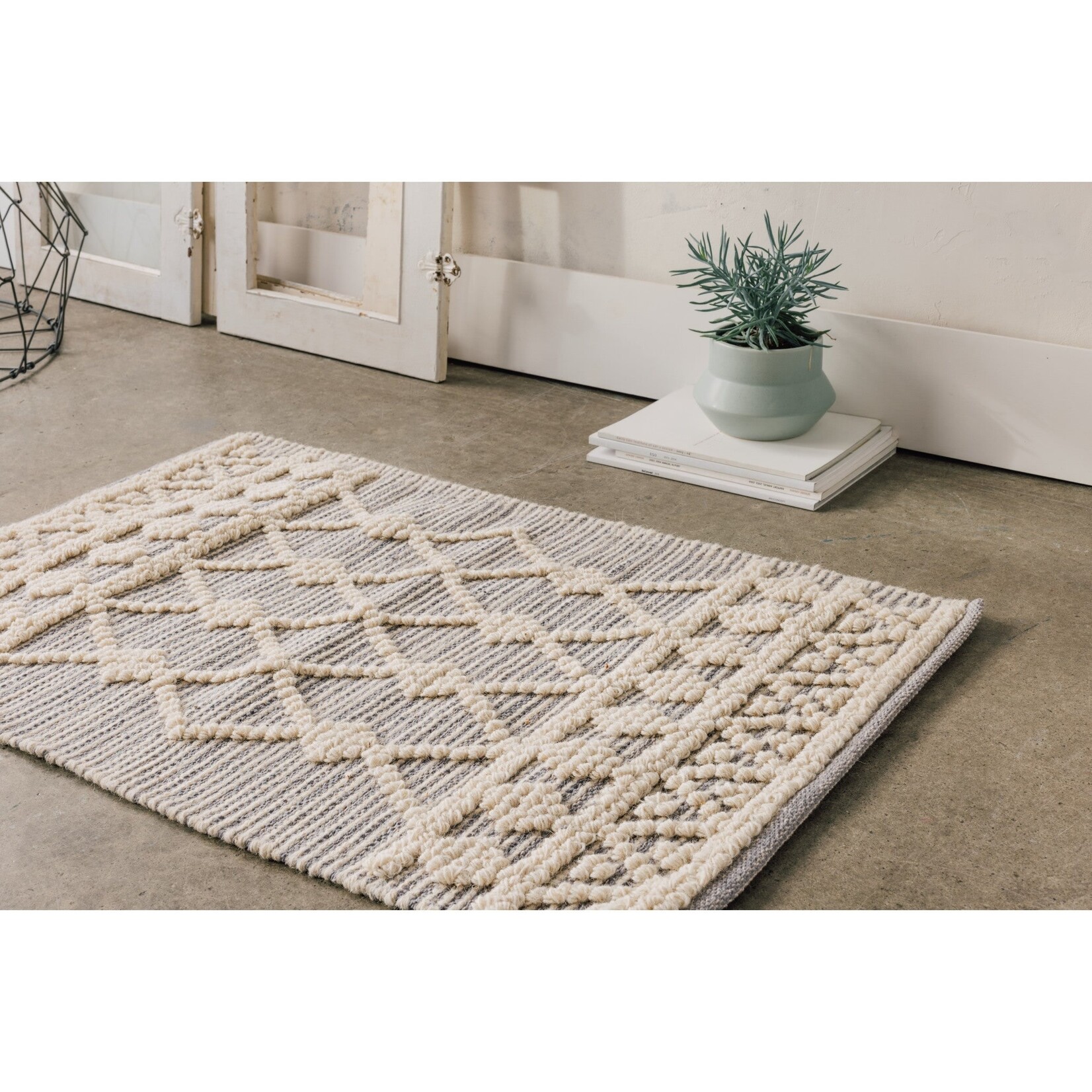 Danica Delta Cotton Wool Rug 2' x 3'