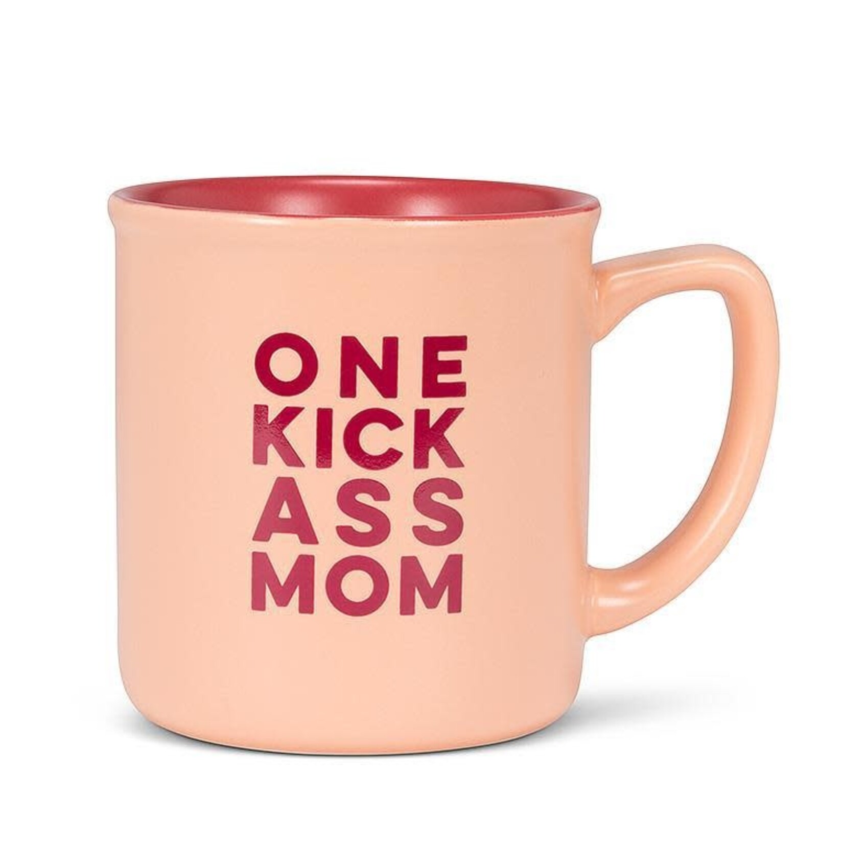 One Kick Ass Mom Mug - Pink (15 oz)