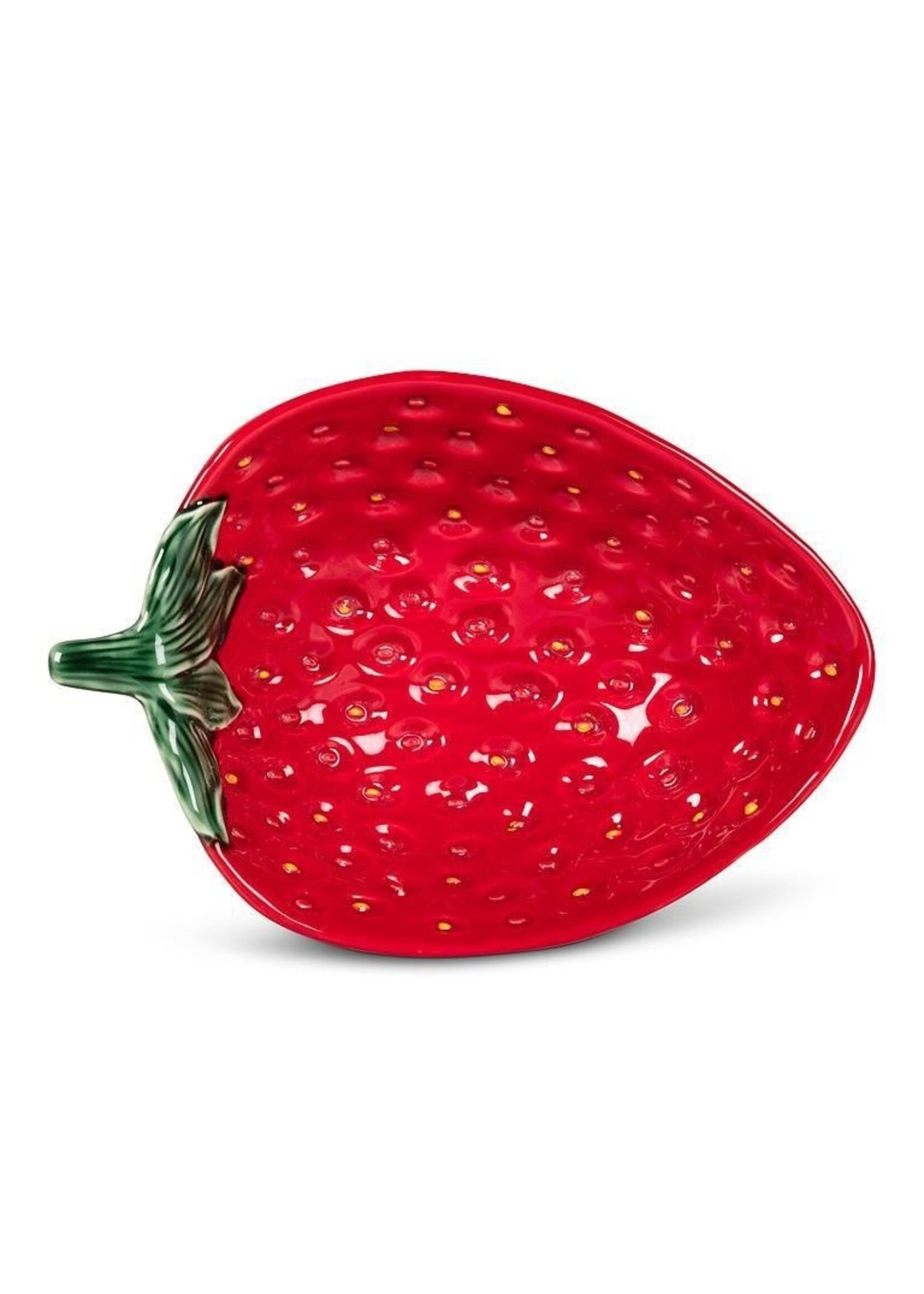 Strawberry & Leaf Bowl - 7.5"