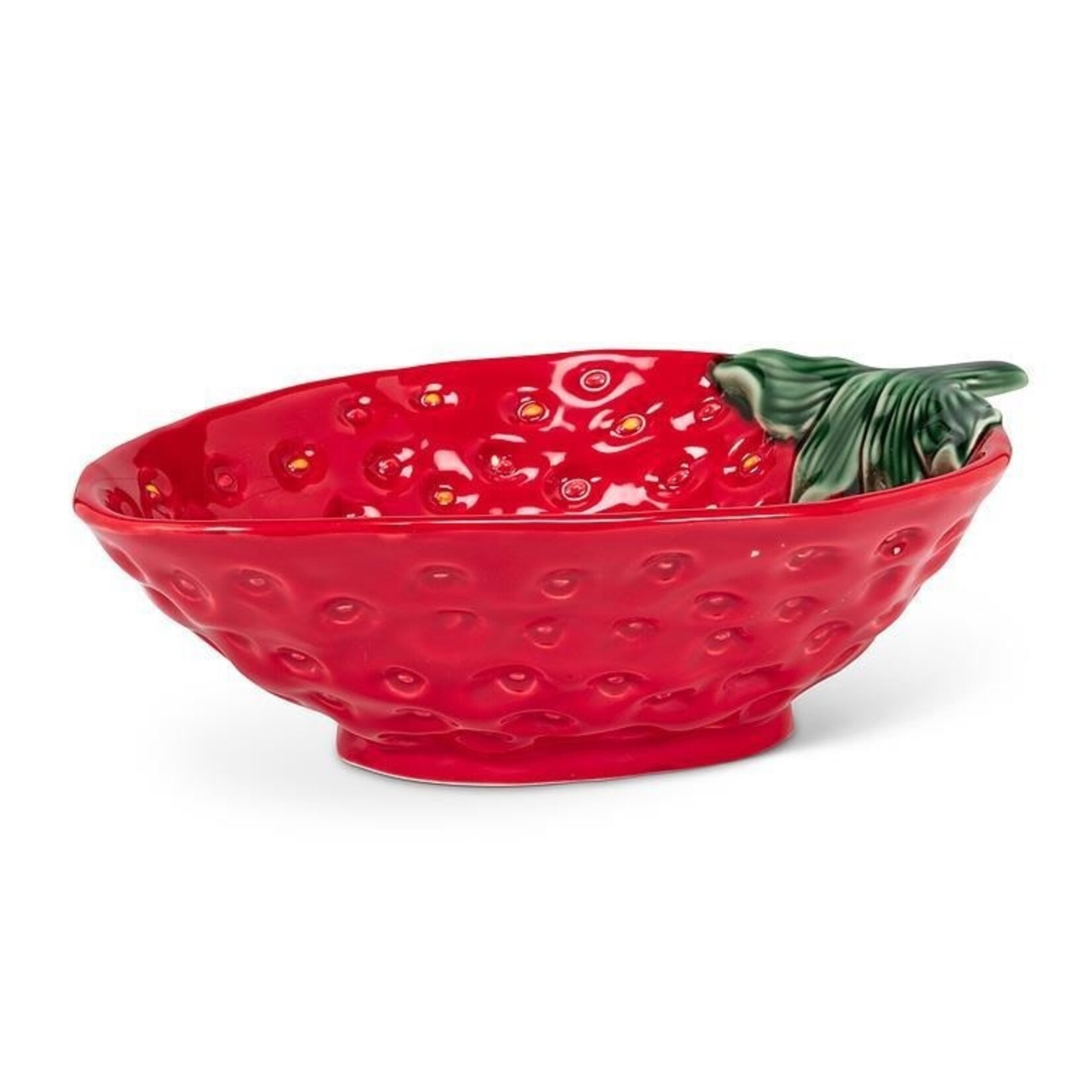 Strawberry & Leaf Bowl - 7.5"