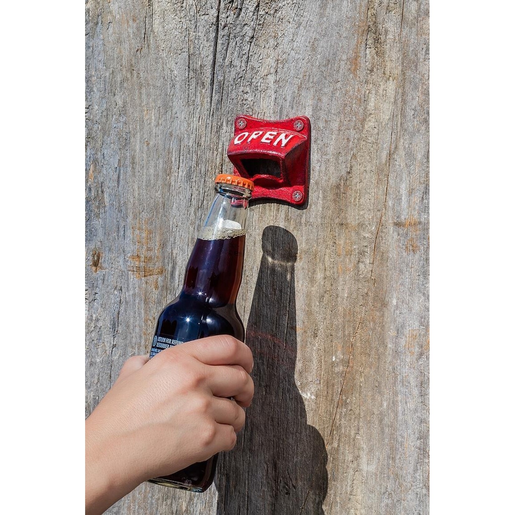 Square Bottle Opener - Red