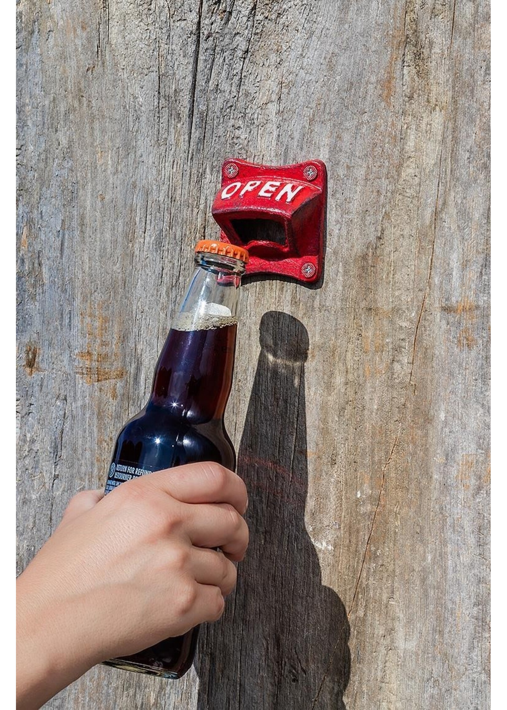 Square Bottle Opener - Red