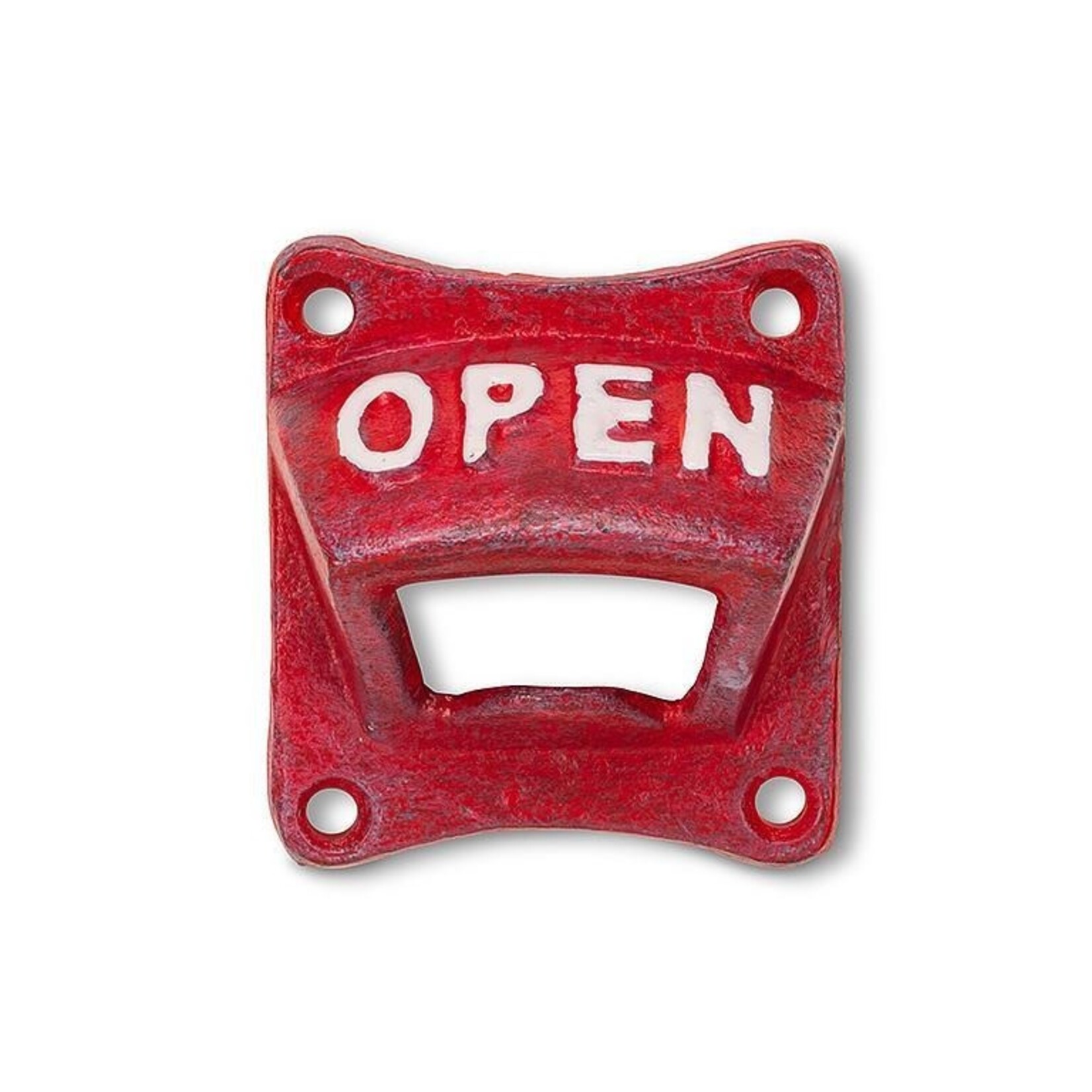 Square Bottle Opener - Red