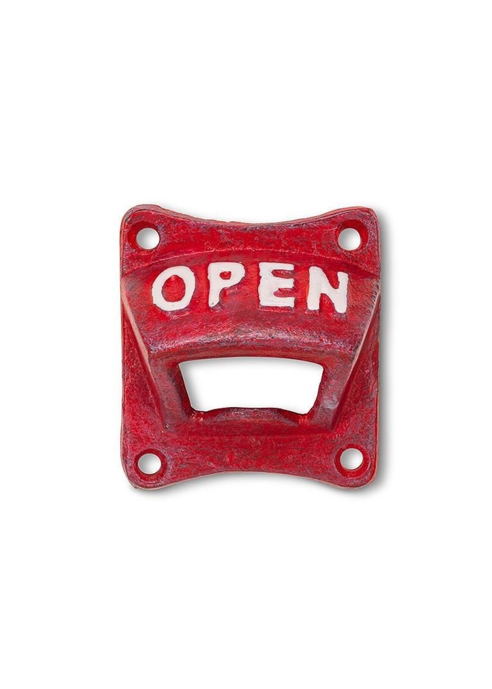 Square Bottle Opener - Red