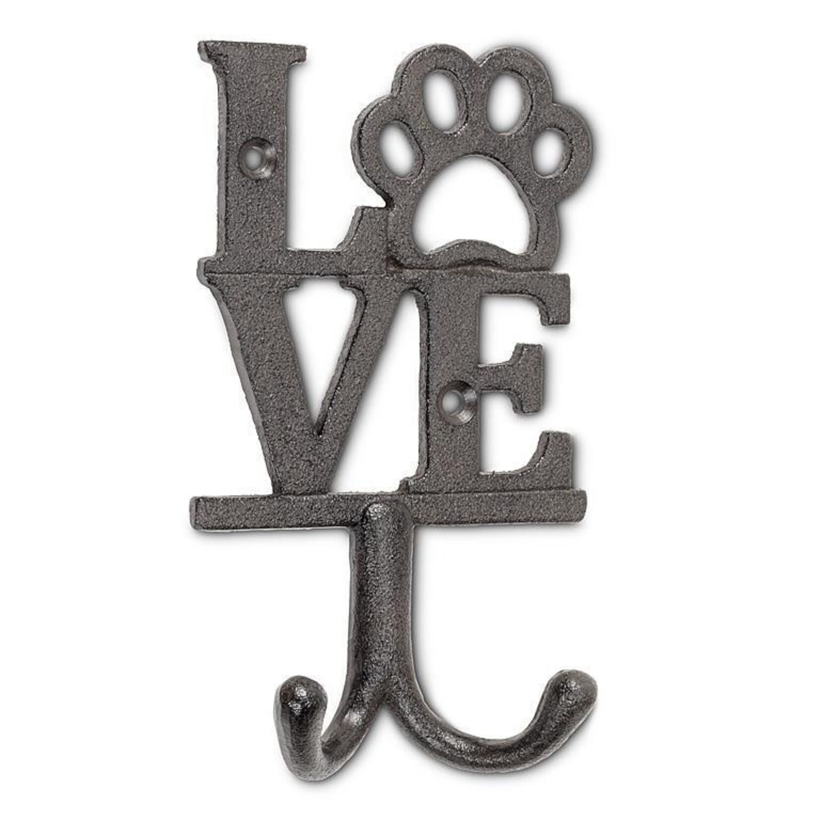Love with Dog Paw Double Wall Hook
