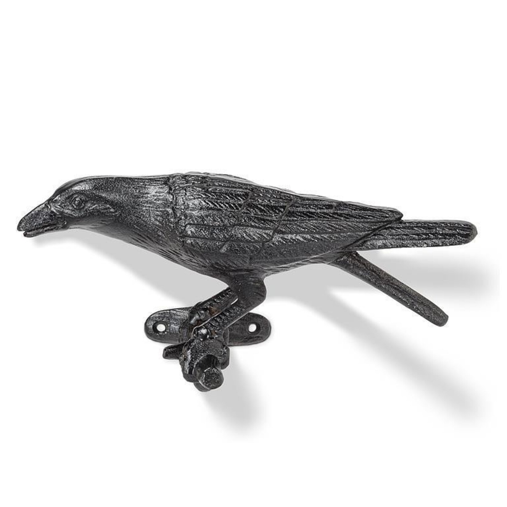Cast Iron Crow on Bench (Facing Left) 11"