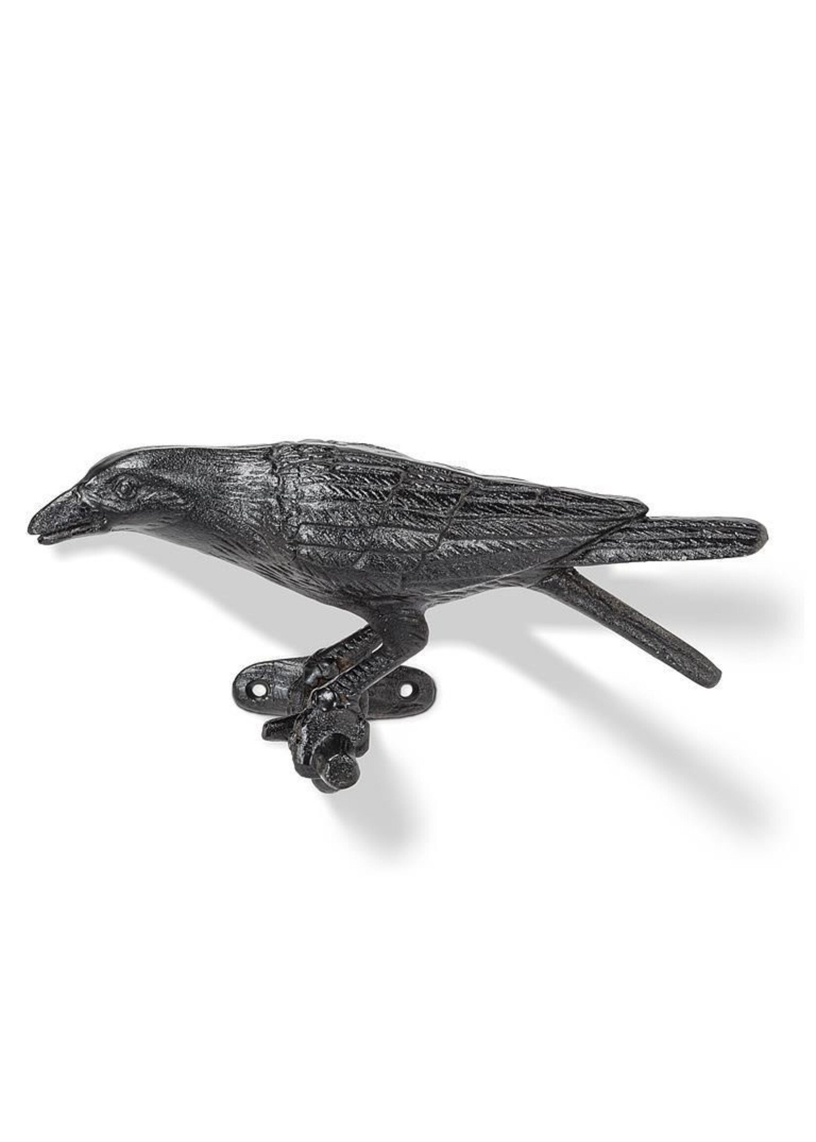 Cast Iron Crow on Bench (Facing Left) 11"