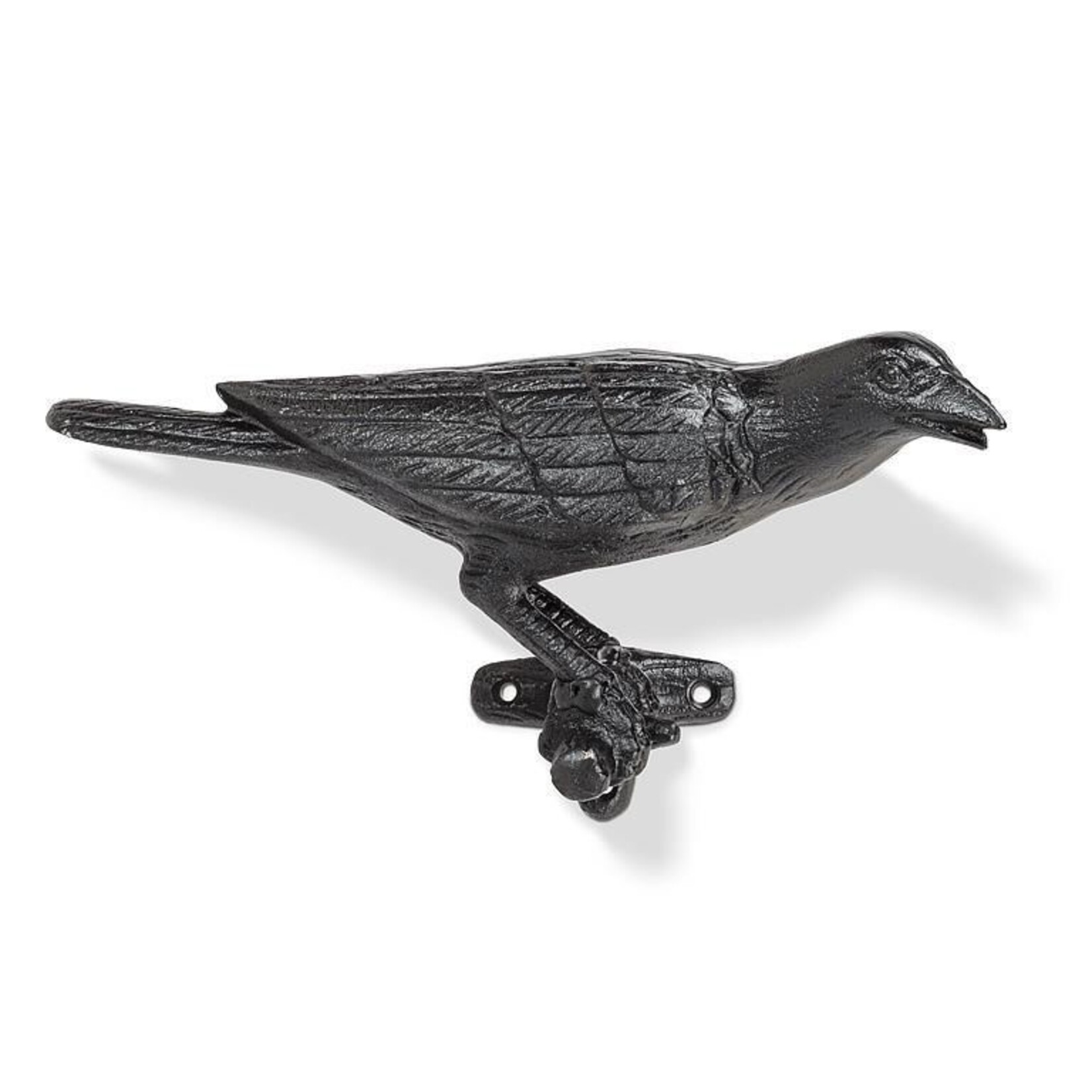 Cast Iron Crow on Bench (Facing Right) 11"
