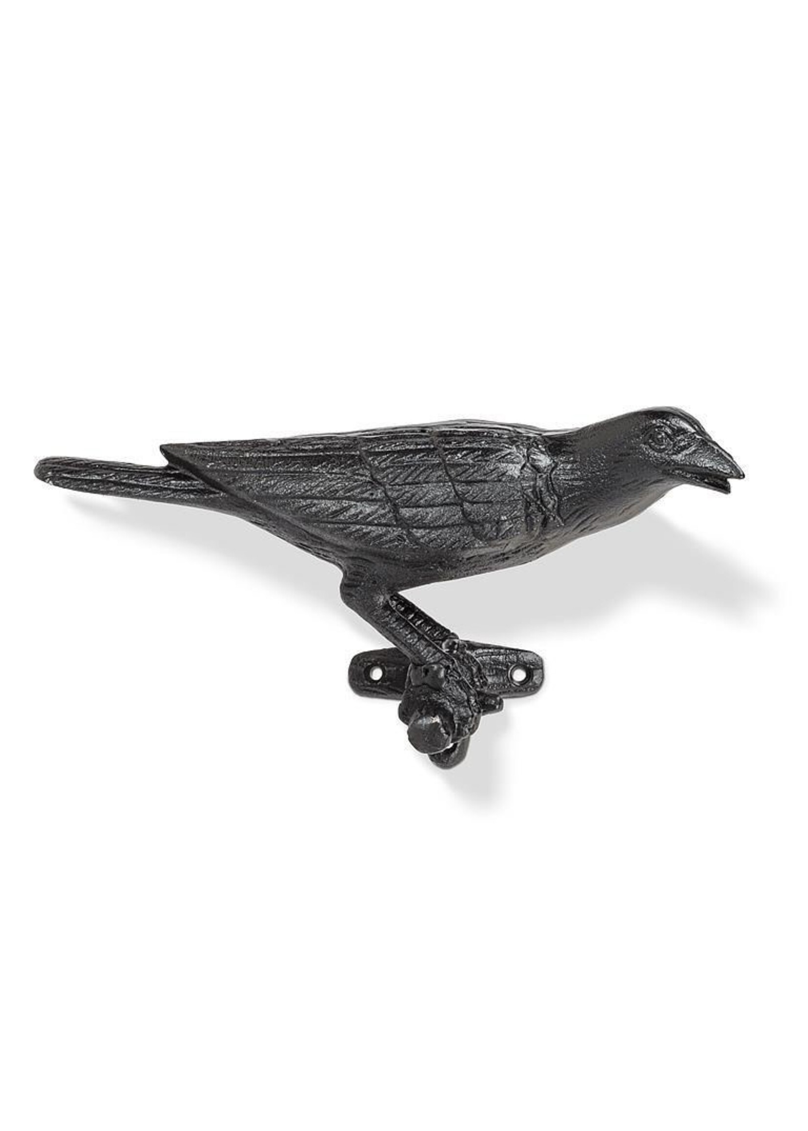 Cast Iron Crow on Bench (Facing Right) 11"