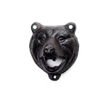 Cast Iron Growling Bear Wall Bottle Opener
