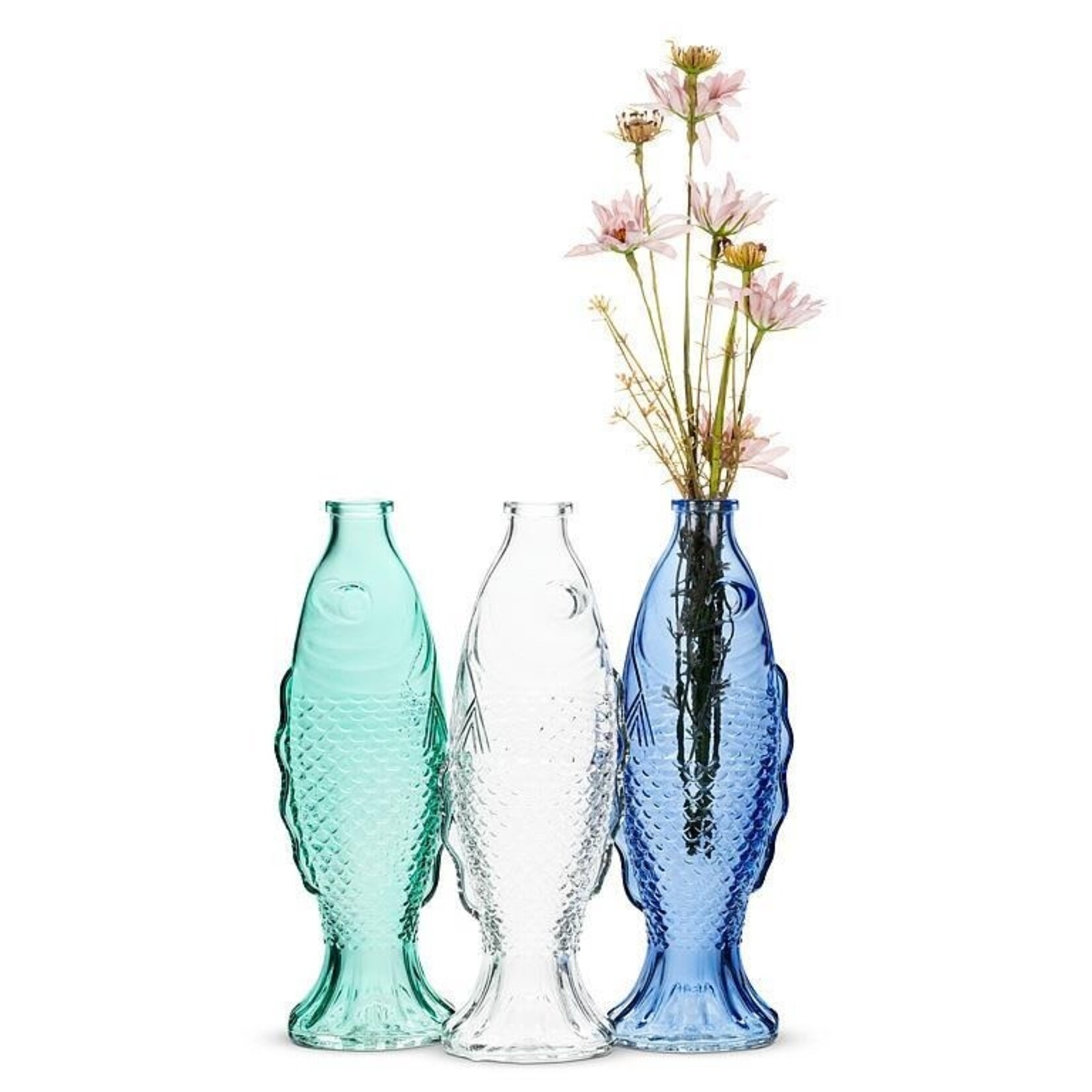 Large Spouting Fish Vase 10.5" (Assorted)