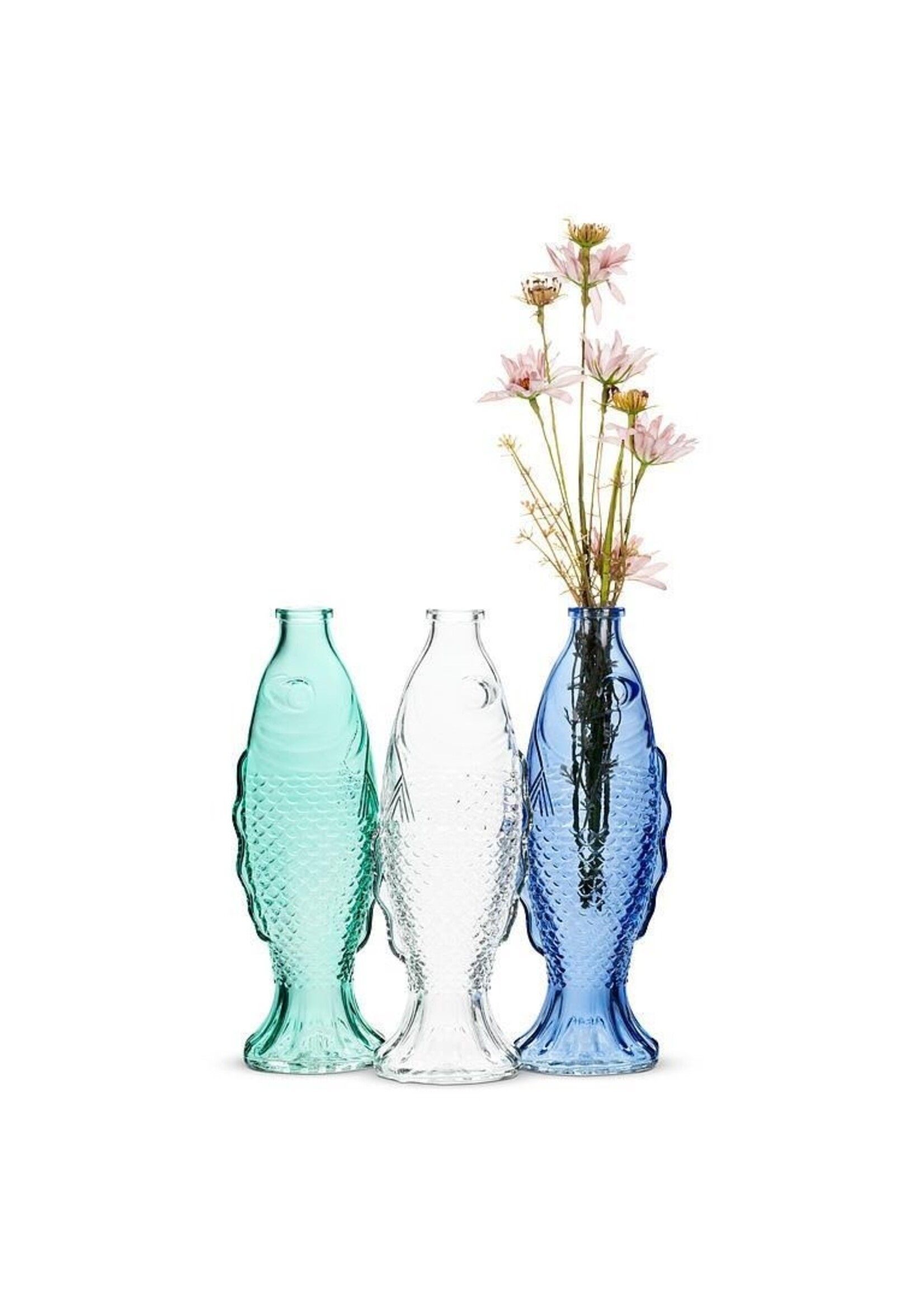 Large Spouting Fish Vase 10.5" (Assorted)