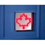 Square Maple Leaf Neon LED Sign