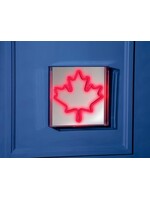 Square Maple Leaf Neon LED Sign
