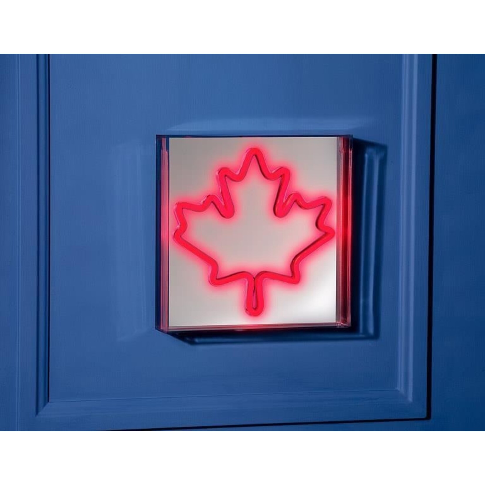 Square Maple Leaf Neon LED Sign