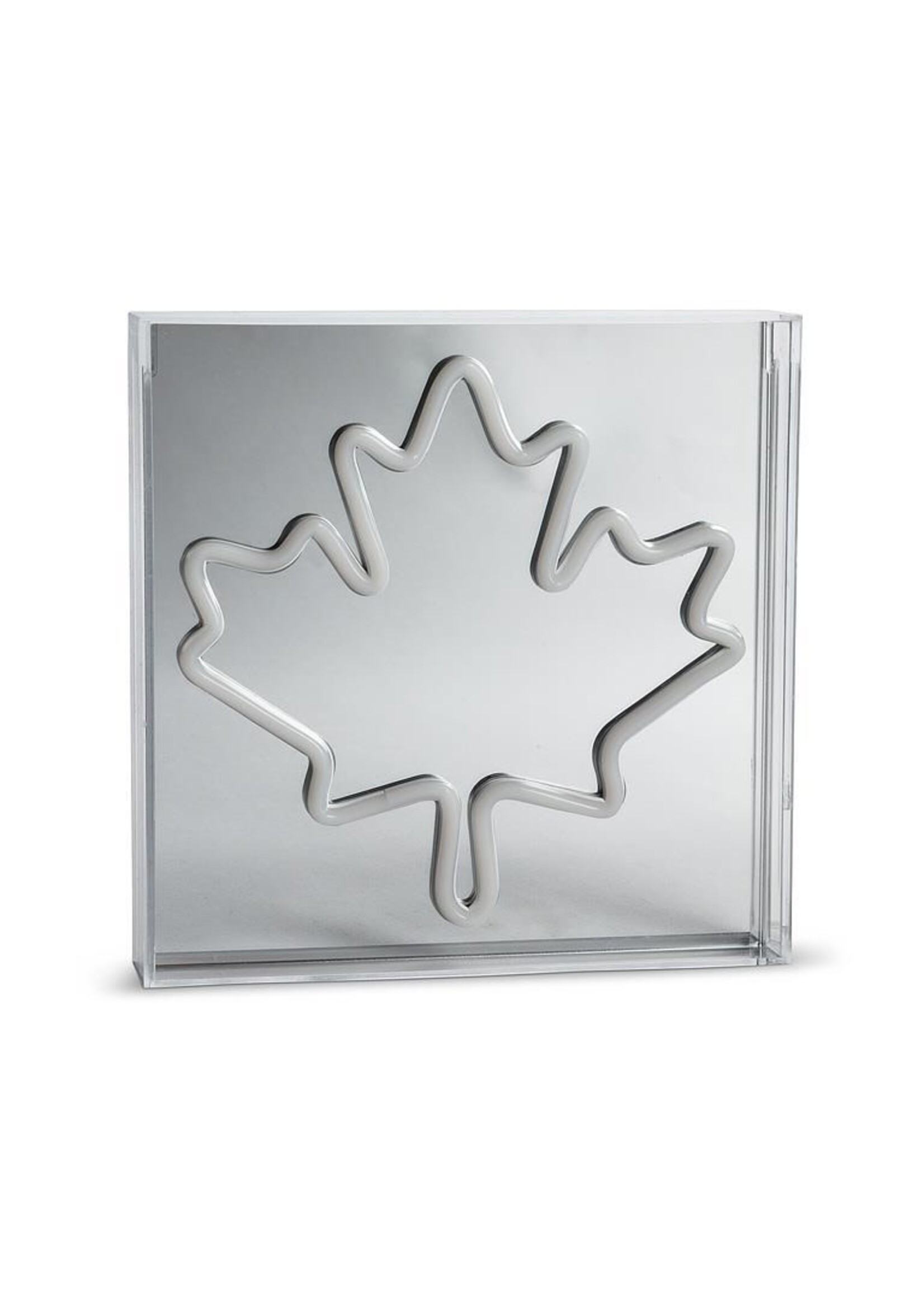 Square Maple Leaf Neon LED Sign