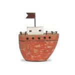 Small Red Chunky Boat 4"