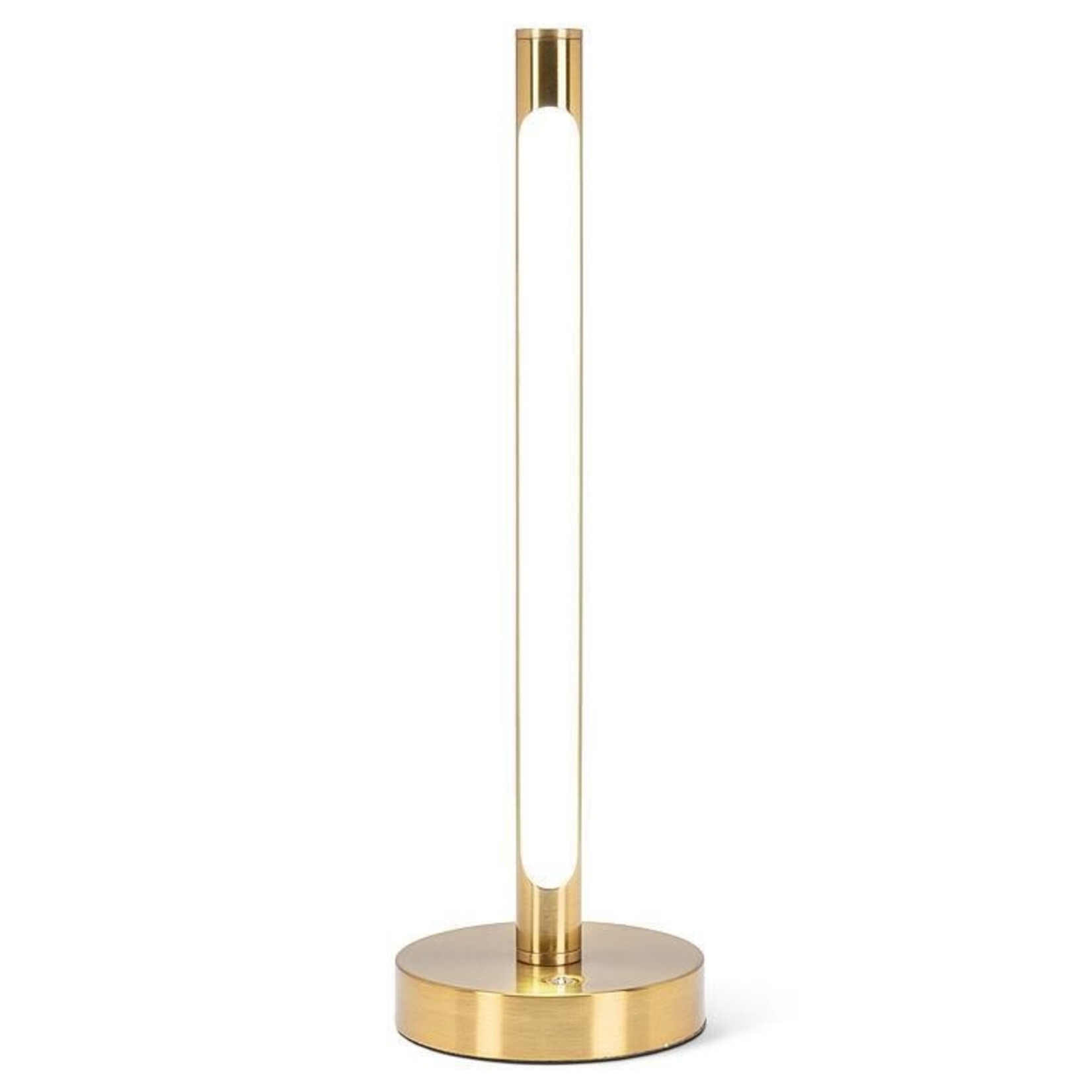 Gold Slim Pole LED Table Lamp 15"