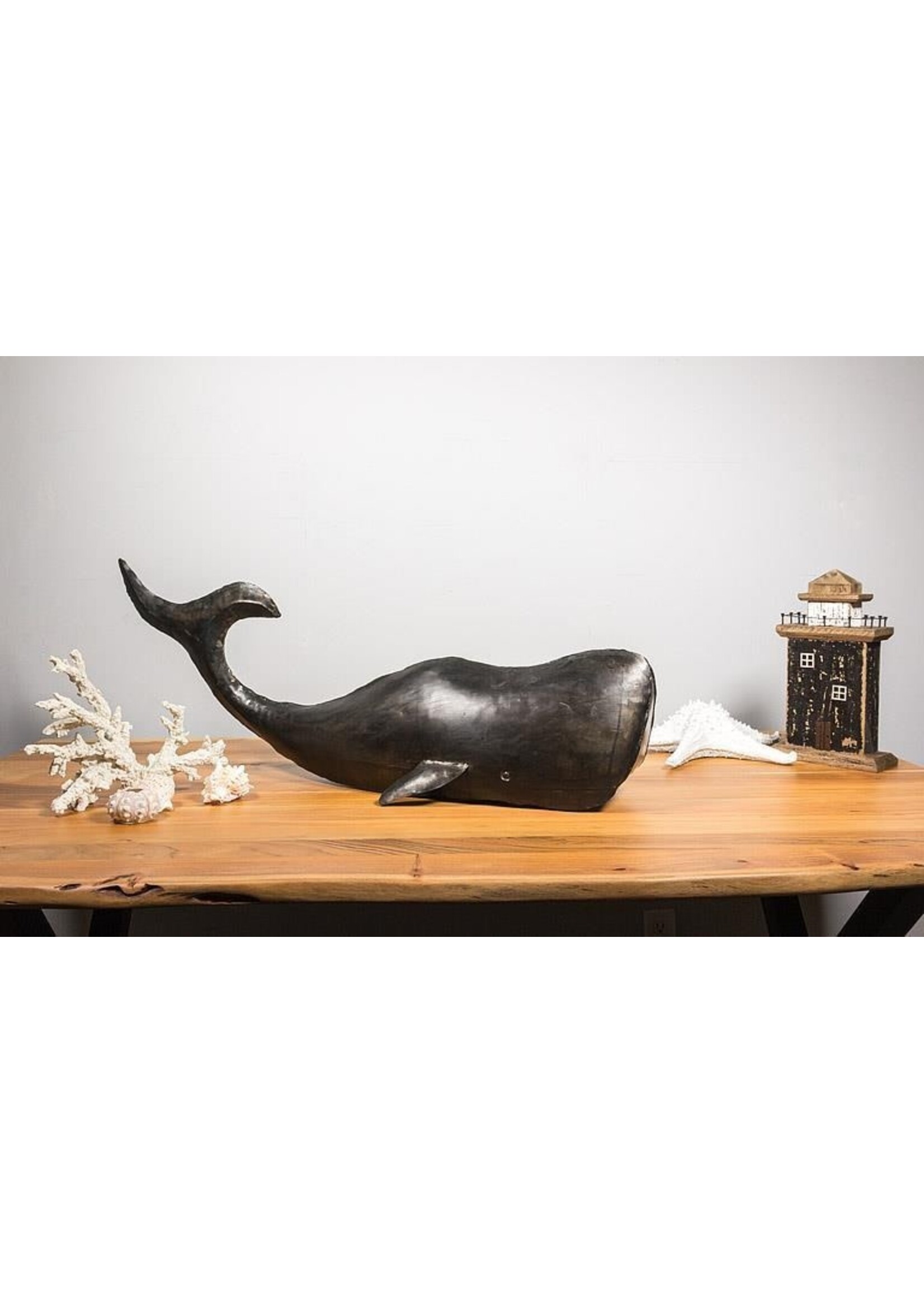 Whale Decor Extra Large - Black 37"