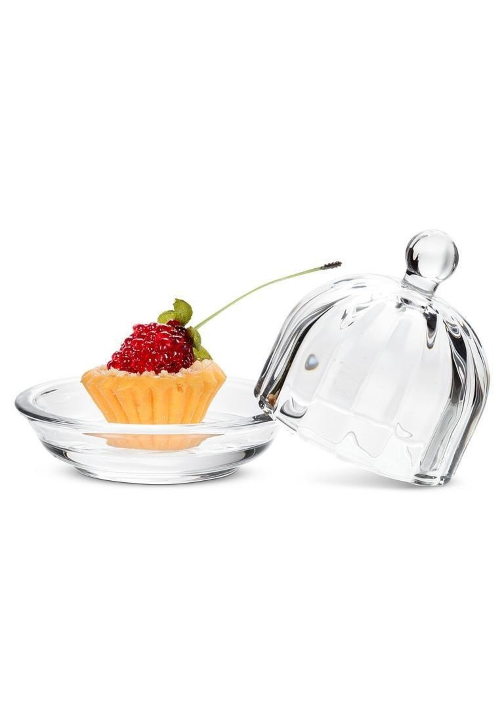 Small Optic Round Dish with Lid