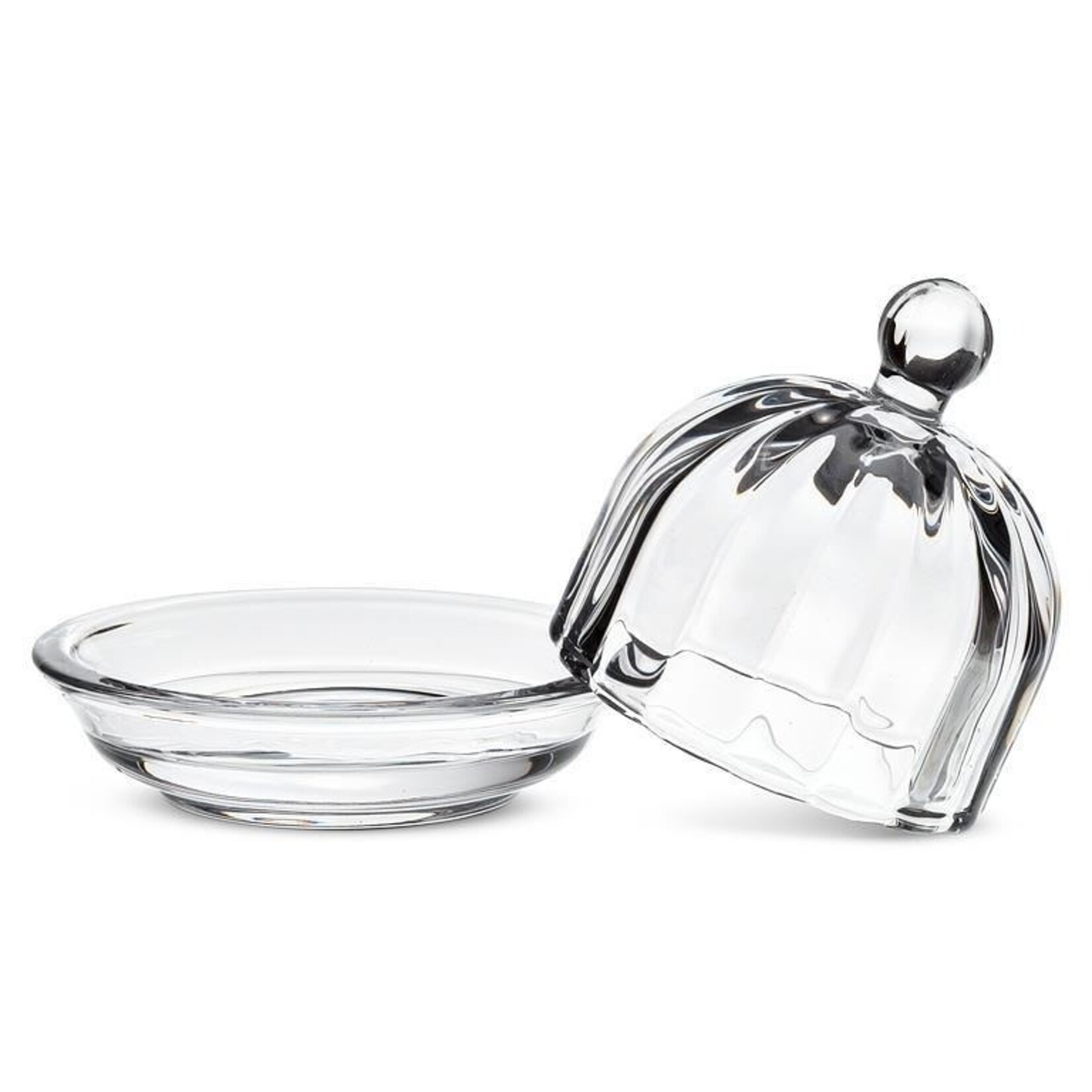 Small Optic Round Dish with Lid